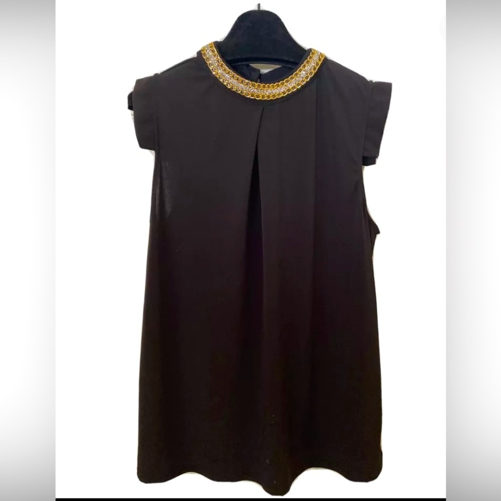 Women Moa Moa, Fancy Rhinestone Shirt Top Blouse